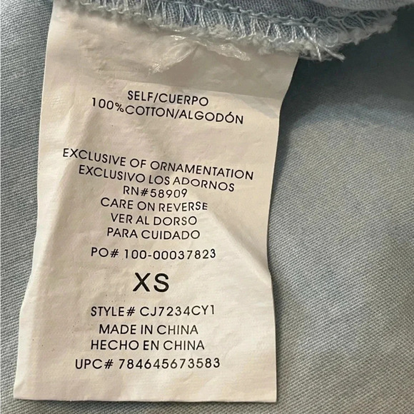 💙 Copper Key Distressed Cold Shoulder Jean Colored Dress - Picture 7 of 7